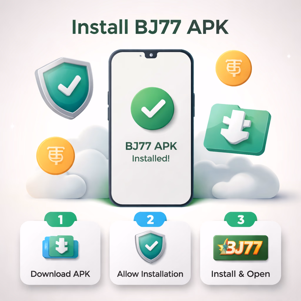 Happy Bangladeshi player holding a phone while installing the BJ77 app at home in a relaxed setting