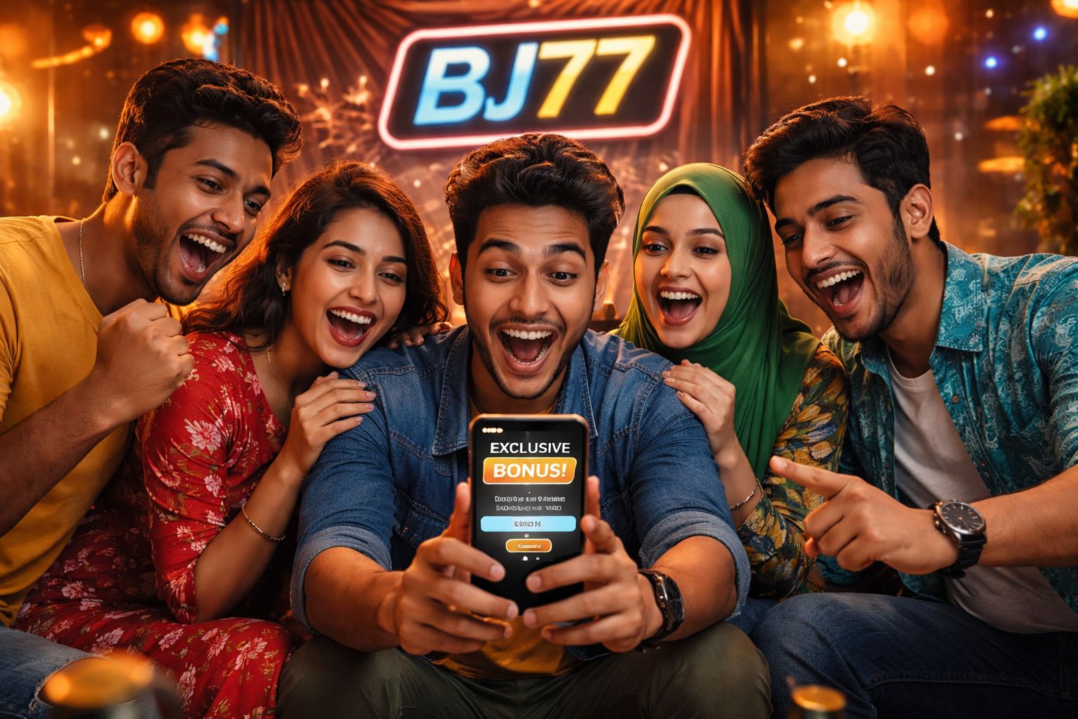 BJ77 community followers receiving exclusive rewards and promotional codes